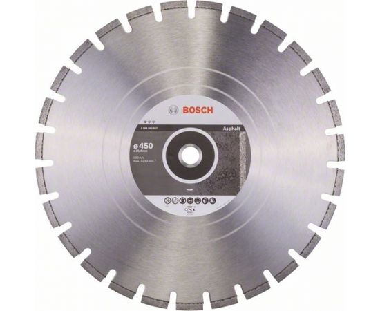 Dimanta griešanas disks Bosch PROFESSIONAL FOR ASPHALT; 450 mm