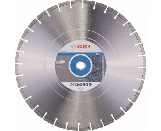 Dimanta griešanas disks Bosch PROFESSIONAL FOR STONE; 450 mm