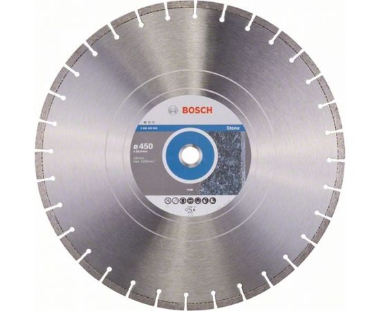 Dimanta griešanas disks Bosch PROFESSIONAL FOR STONE; 450 mm Dažādi diski