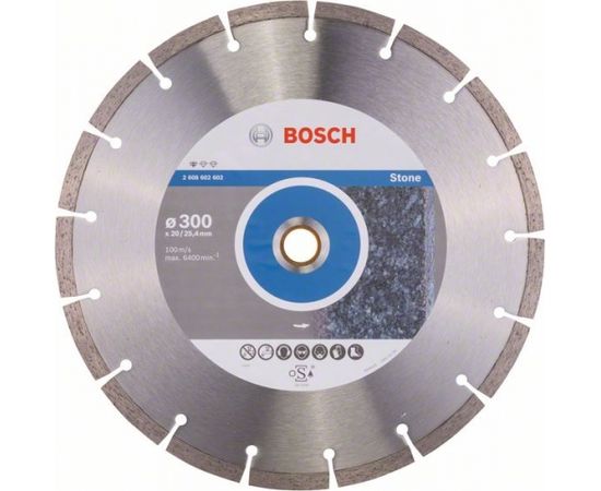 Dimanta griešanas disks Bosch PROFESSIONAL FOR STONE; 300 mm