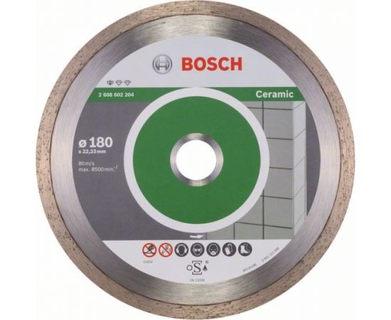 Dimanta griešanas disks Bosch PROFESSIONAL FOR CERAMIC; 180 mm