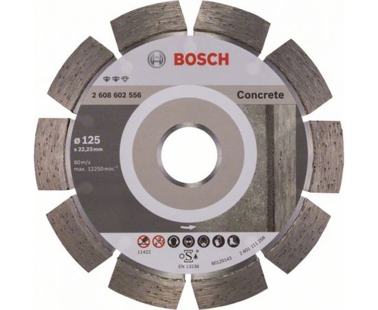 Dimanta griešanas disks Bosch EXPERT FOR CONCRETE; 125 mm