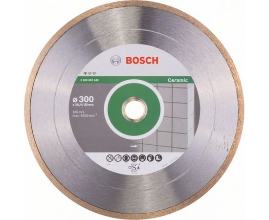 Dimanta griešanas disks Bosch PROFESSIONAL FOR CERAMIC; 300 mm
