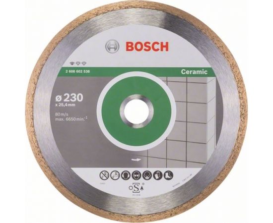 Dimanta griešanas disks Bosch PROFESSIONAL FOR CERAMIC; 230 mm