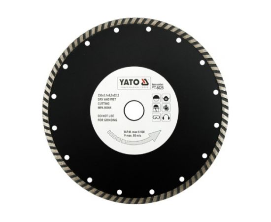 Dimanta griešanas disks Yato YT-6025; 230x22,2 mm