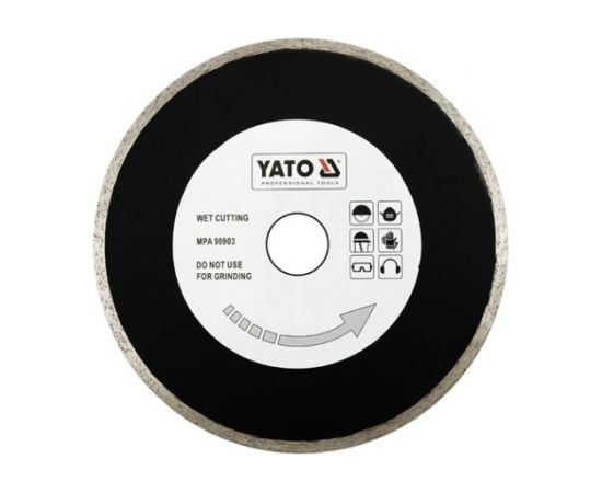 Dimanta griešanas disks mitrai griešanai Yato YT-6017; 200x25,4 mm