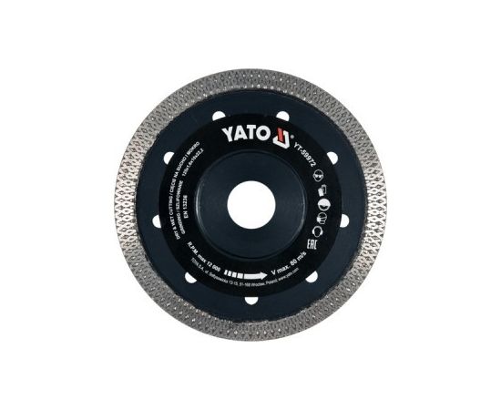 Dimanta griešanas disks Yato YT-59972; 125x22,2 mm