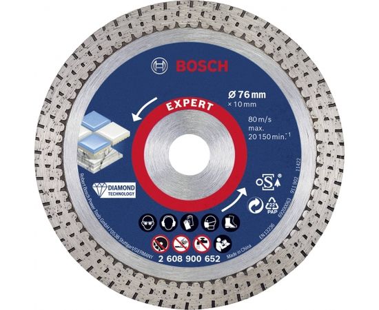 Dimanta griešanas disks Bosch 2608900652; 76 mm