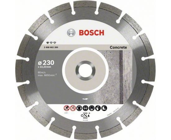Dimanta griešanas disks Bosch 2608603243; 230x22,23 mm; 10 gab.