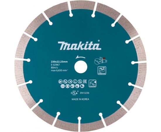 Dimanta griešanas disks Makita E-02967; 230 mm