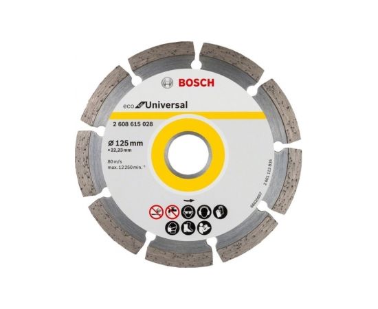 Dimanta griešanas disks Bosch ECO for Universal; 125x22,23 mm; 10 gab.