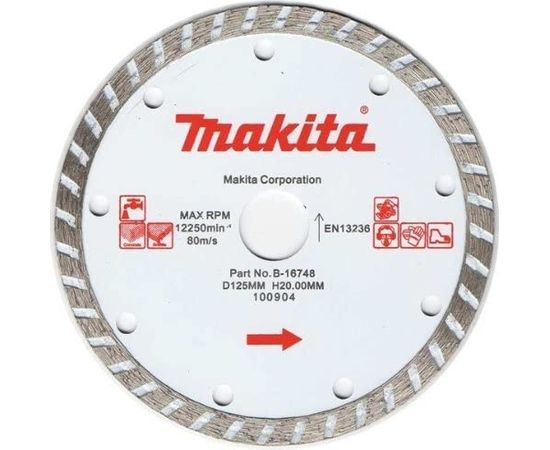Dimanta griešanas disks Makita Turbo; 125 mm