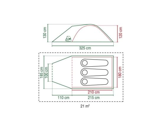 Coleman Darwin 3 Plus telts