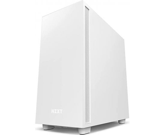 NZXT H7 tower case, tempered glass, white - window