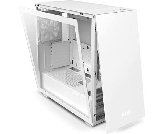 NZXT H7 tower case, tempered glass, white - window