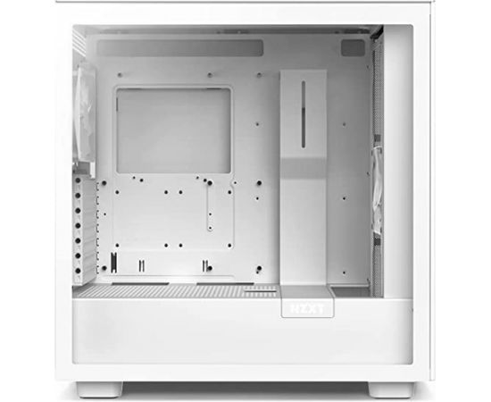 NZXT H7 tower case, tempered glass, white - window