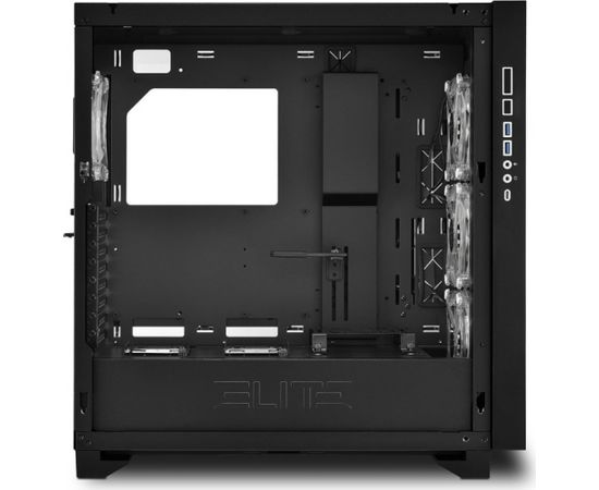 Sharkoon ELITE SHARK CA300T, big tower case (black, 2x tempered glass)