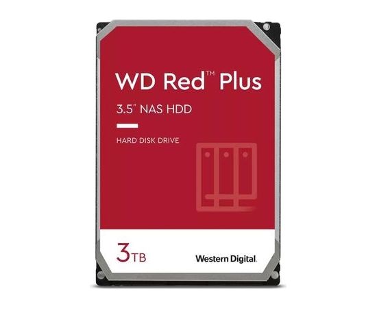 Western Digital WD Red Plus NAS Hard Drive 3 TB - SATA - 3.5
