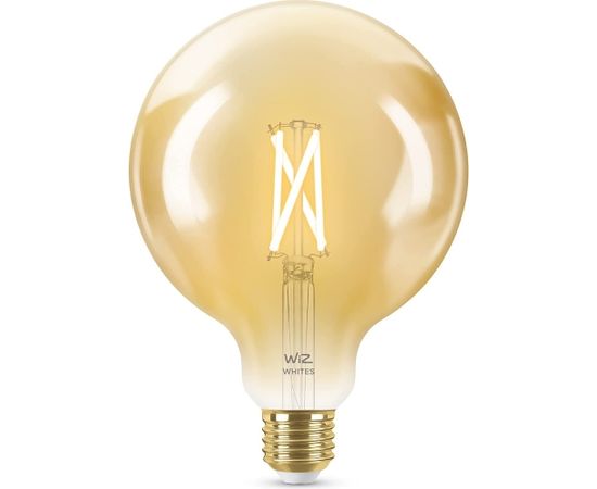 WiZ Whites LED Bulb Filament Amber G125 E27 (replaces 50 Watt)