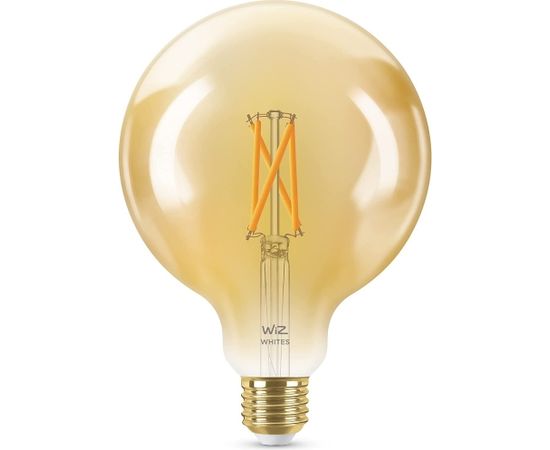 WiZ Whites LED Bulb Filament Amber G125 E27 (replaces 50 Watt)