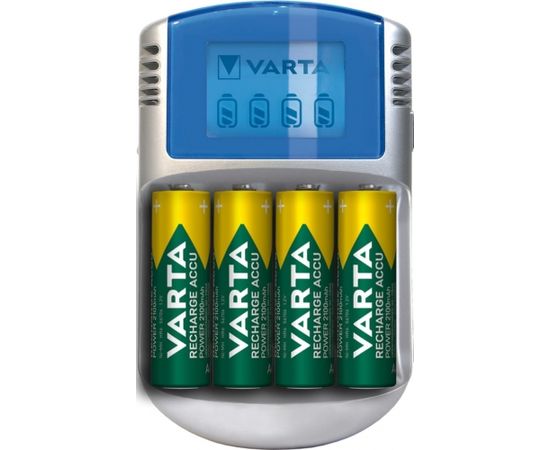 Varta LCD Charger, charger (incl. 4x Mignon, AA, 2600 mAh)