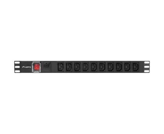 LANBERG PDU RACK POWER STRIP (1U,10A,7X IEC C13,2M)