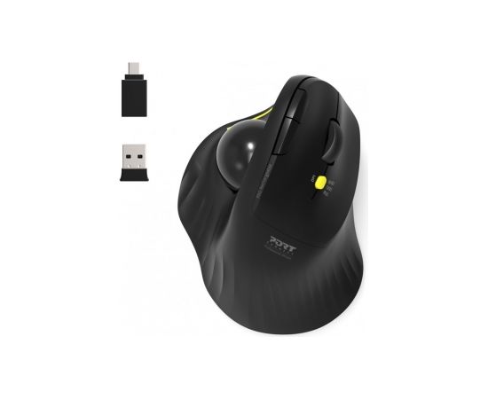 Port Designs 900719 mouse Right-hand RF Wireless + Bluetooth Optical 1600 DPI