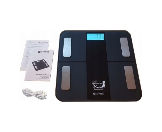 Oromed ORO-SCALE BLUETOOTH BLACK Electronic personal scale Square