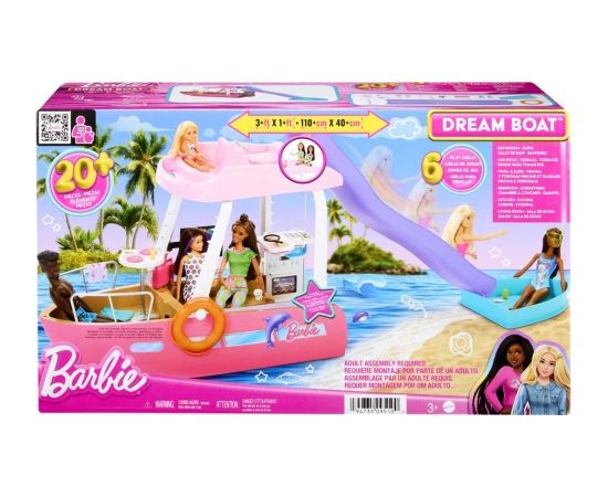 Mattel Barbie Wymarzona łódka DreamBoat Zestaw HJV37