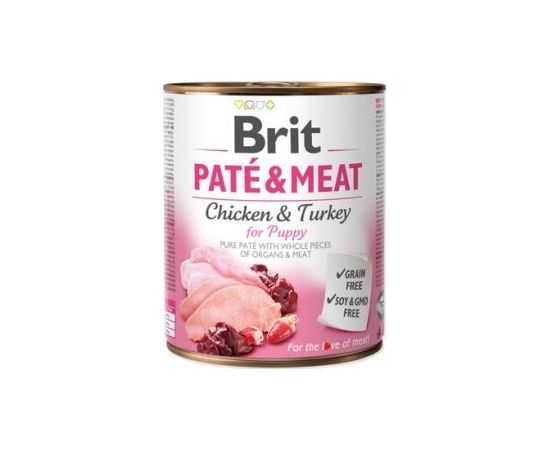 Brit Brit Pate & Meat Dog Puppy puszka 800g