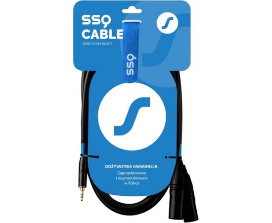 SSQ MIXLR1 SS-1816 Cable Jack Stereo 3,5 mm - 2x XLR 1 m Black