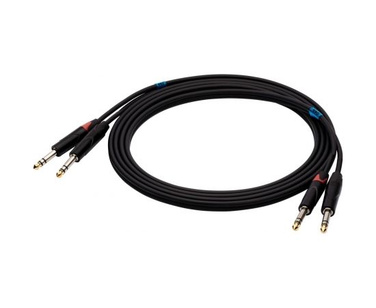 SSQ JSJS1 SS-1456 Cable 2x Jack Stereo - 2x Jack Stereo 1 m Black