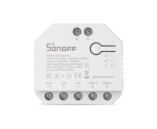 Smart Wi-Fi switch WiFi Sonoff Dual R3 Lite