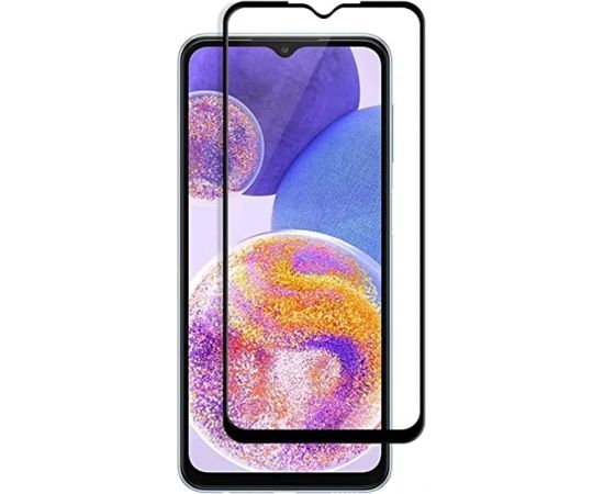Fusion full glue 5D aizsargstikls pilnam ekrānam Samsung A236 Galaxy A23 5G melns