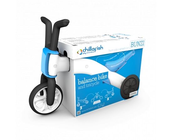 Bunzi līdzsvara velosipēds - transformers pašiem mazākajiem 2-in-1, zila, no 1 līdz 3 gadiem - CPBN01BLU Баланс-велосипеды для детей