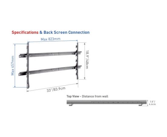 Wall mounting Barkan 40P.S