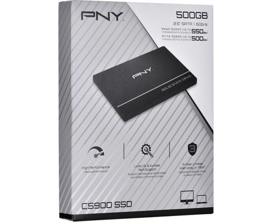 Pny Technologies Dysk PNY CS900 500GB SATAIII