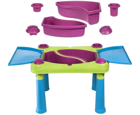 Keter Bērnu rotaļu galdiņš Creative Fun Table zaļš/violets