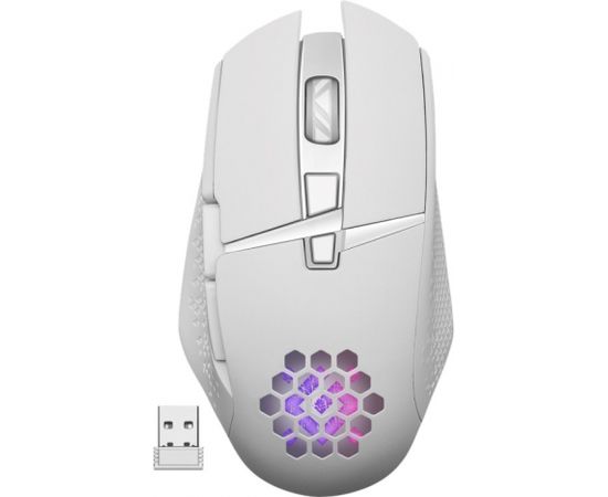 MOUSE DEFENDER GM-514 GLORY OPTIC RF RGB 3200dpi 7P WHITE