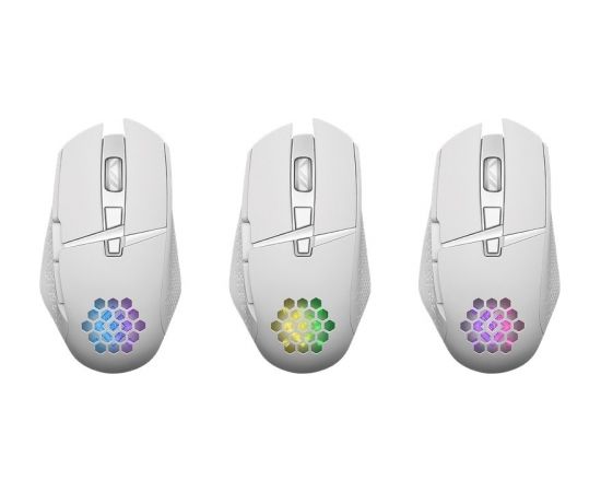 MOUSE DEFENDER GM-514 GLORY OPTIC RF RGB 3200dpi 7P WHITE