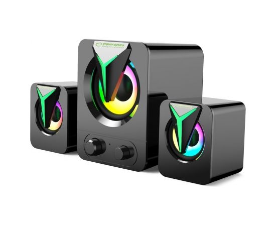 Esperanza EGS107 Speakers 2.1 USB LED 5 W Black