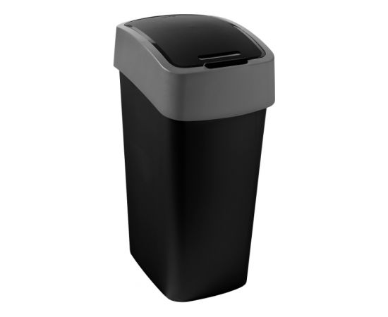 Curver Atkritumu spainis Flip Bin 45L melns/sudraba