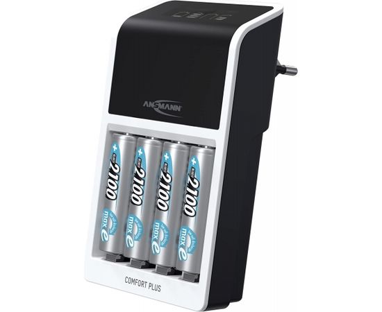 Ansmann Comfort Plus + 4x AA 2100mAh, charger (incl. 4x AA 2100 mAh batteries)