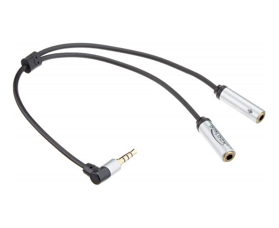 DeLOCK headset adapter 3.5mm 4pin jack plug> 2x 3.5mm 3pin jack socket (CTIA), Y-cable