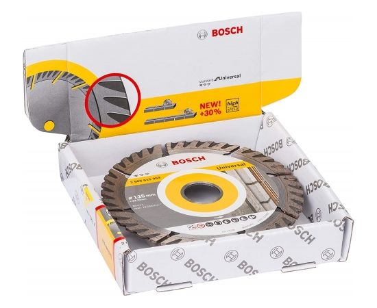 Dimanta griešanas disks Bosch Standard for Universal; 125x22,23 mm; 10 gab.