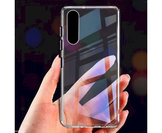 Fusion Ultra Back Case 1 mm Izturīgs Silikona Aizsargapvalks Priekš Huawei P Smart Caurspīdīgs