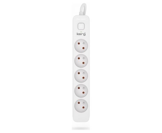 HSK DATA Kerg M02399 5 Earthed sockets - 1 5m power strip with 3x1mm2 cable 10A