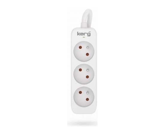 HSK DATA Kerg M02387 3 Earthed sockets - 1 5m power strip with 3x1 5mm2 cable 16A