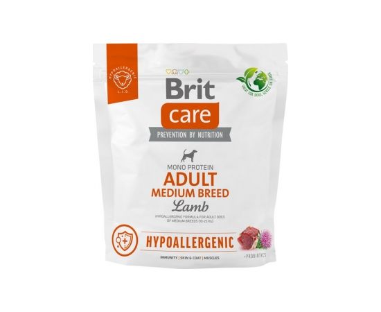 BRIT Care Hypoallergenic Adult Medium Breed Lamb - dry dog food - 1 kg