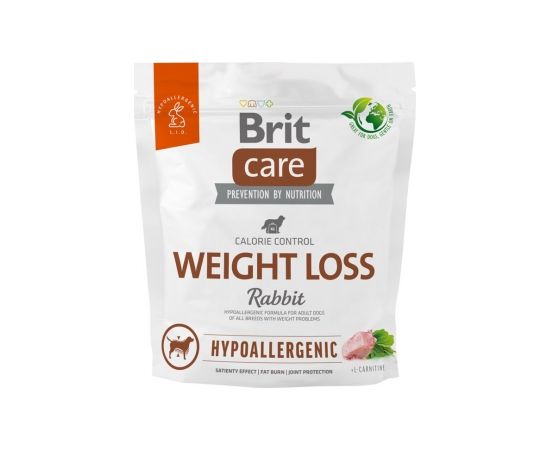 BRIT Care Hypoallergenic Adult Weight Loss Rabbit - dry dog food - 1 kg